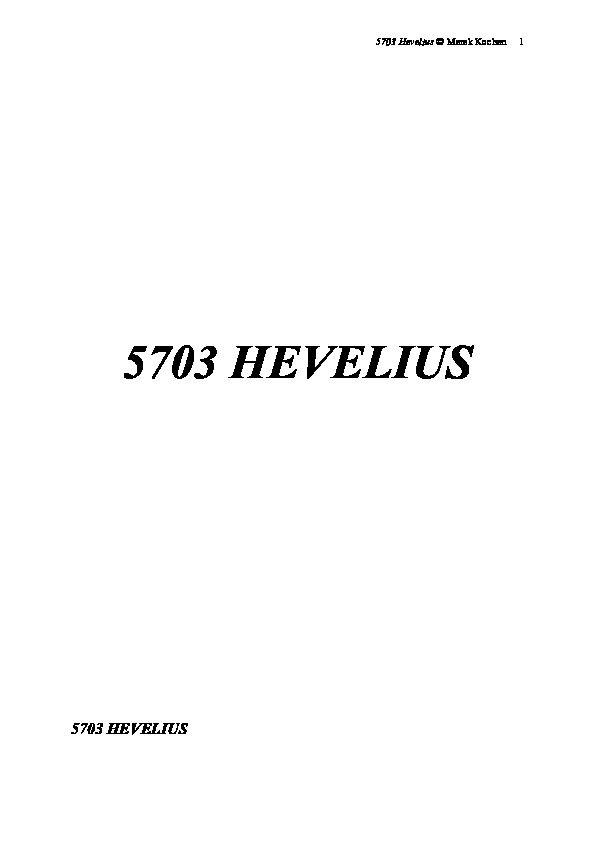 5703 Hevelius