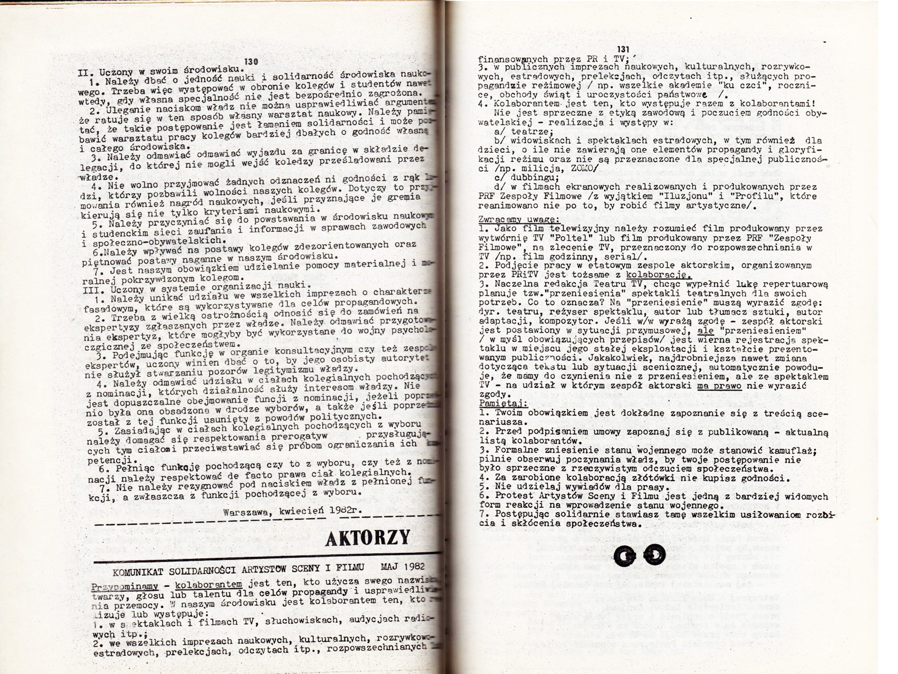 „Wezwanie”, rok 1982, nr 2, str. 130-131